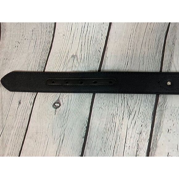 CAVENDER'S black brown embroidered southwestern aztec leather belt size 30 NWOT - Picture 8 of 11